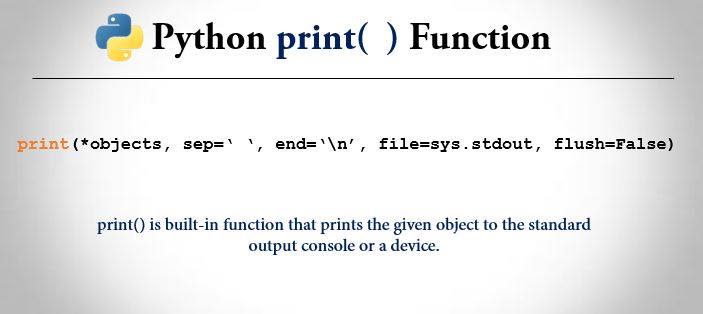 Python Print Function Example And Explanation Trytoprogram