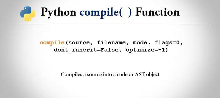 Python Compile Function With Examples Trytoprogram