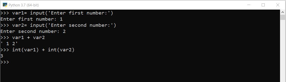 Python Program To Add Two Numbers Source Code 