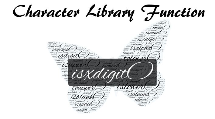 C Library Function isxdigit( )